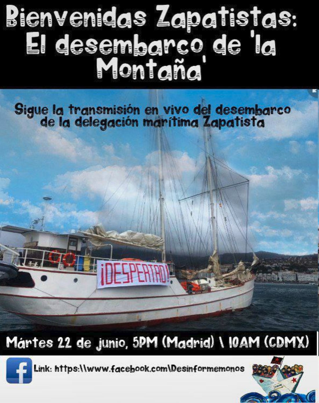 Bienvenidas Zapatistas | Transmisión en directo desde Vigo del desembarco Zapatista