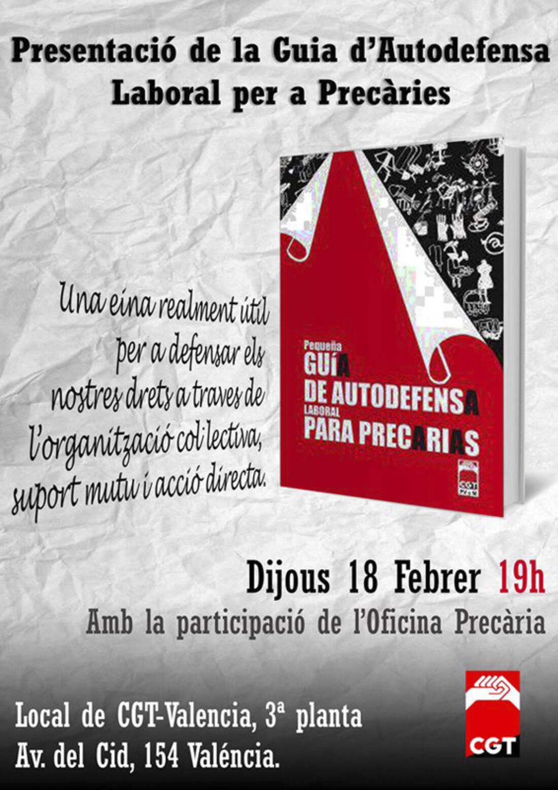 18-f Valencia: Presentación de la Guía de Autodefensa Laboral para Precarias