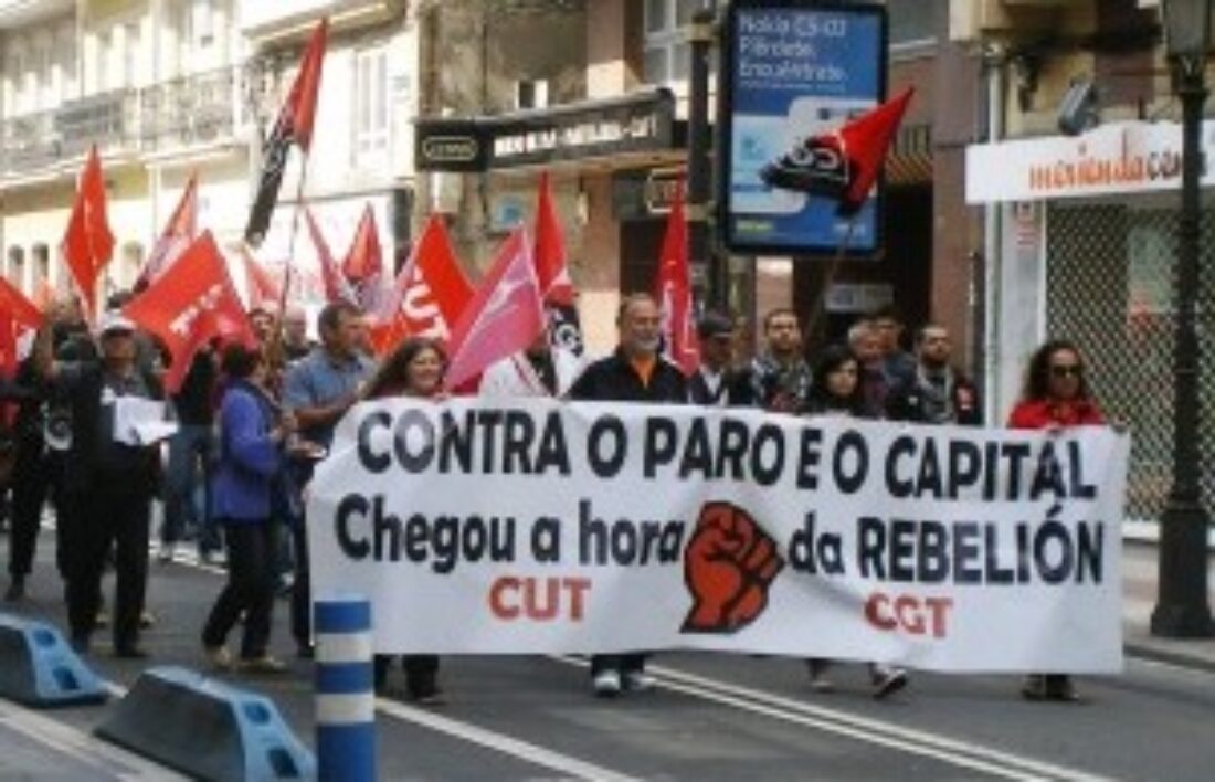 A Coruña: Manifestación contra la reforma laboral y la dictadura del capital
