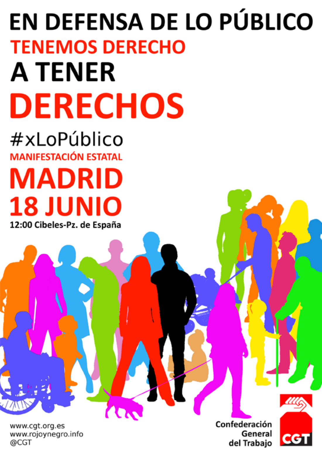 18 de junio #xLoPúblico todas a Madrid