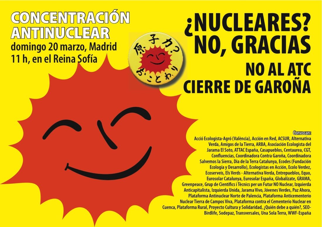 Concentración Antinuclear en Madrid