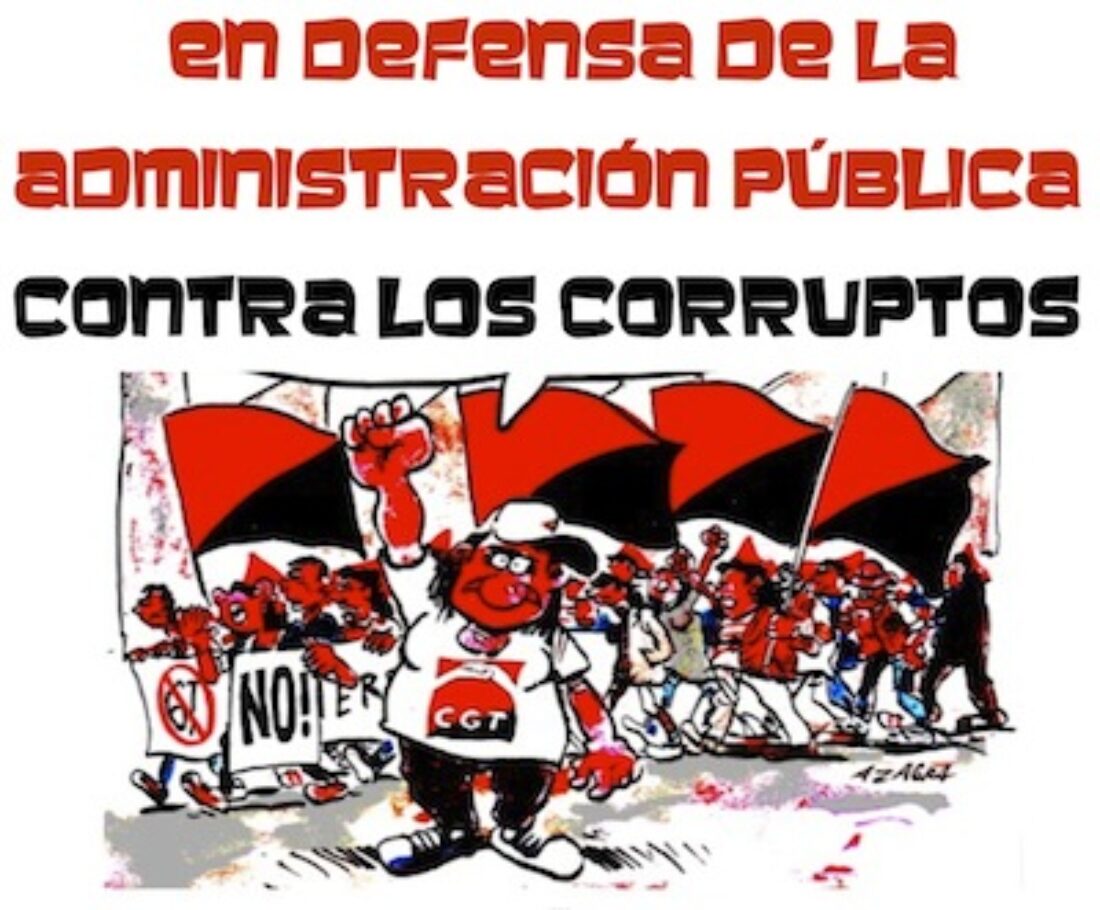 Manifestación en Astorga de CGT en defensa de la administración pública