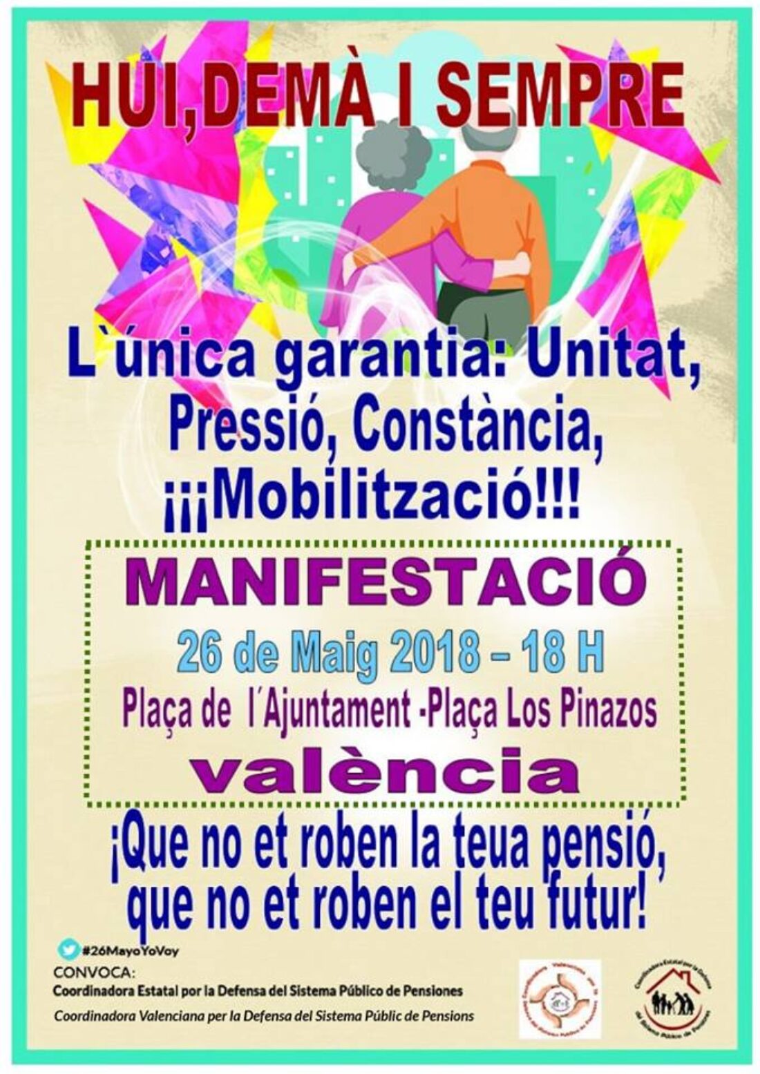 22-m València: Asamblea de Jubilado/as y Pensionistas de CGT-València