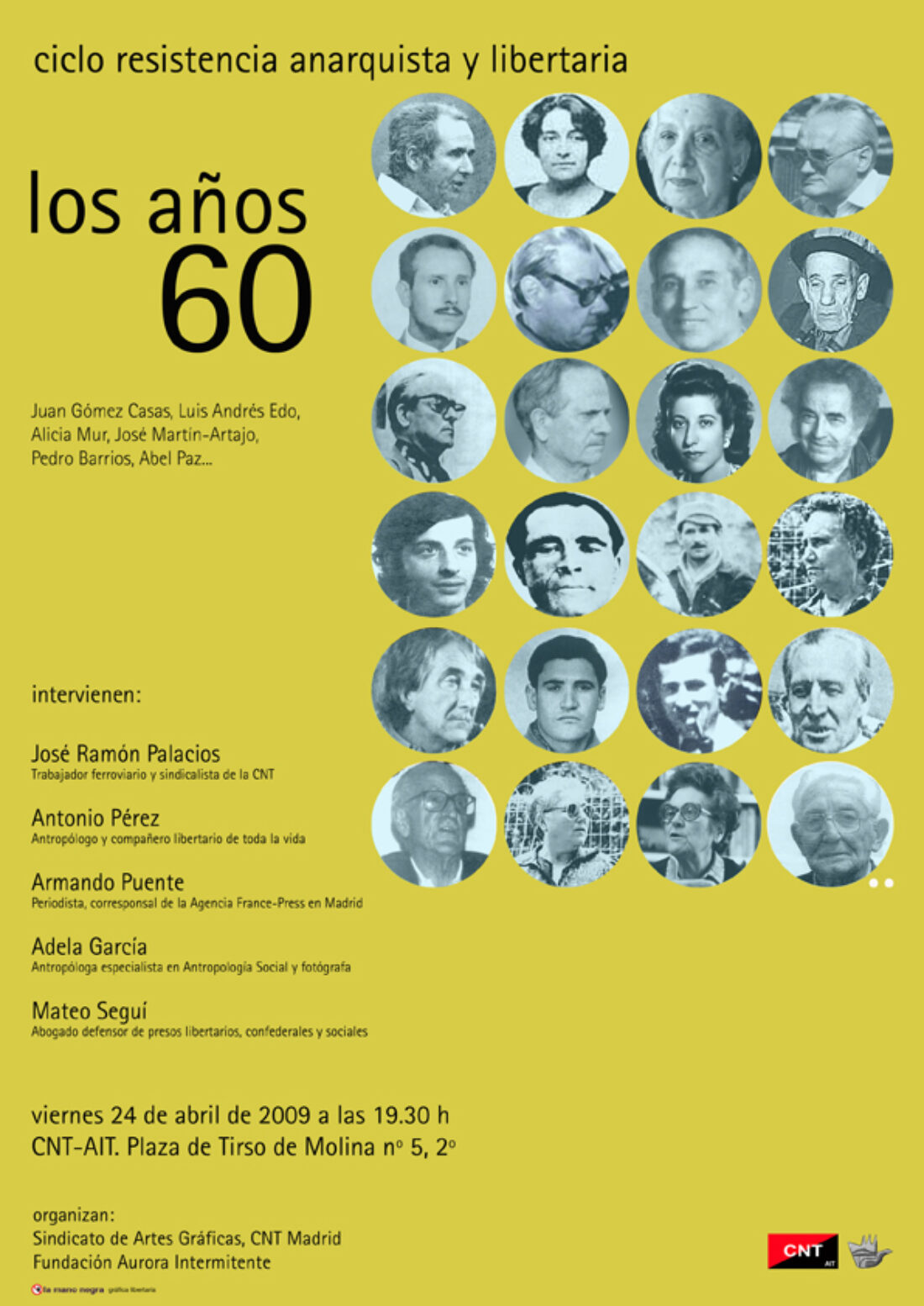 Madrid. Ciclo de resistencia anarquista y libertaria : los años 60