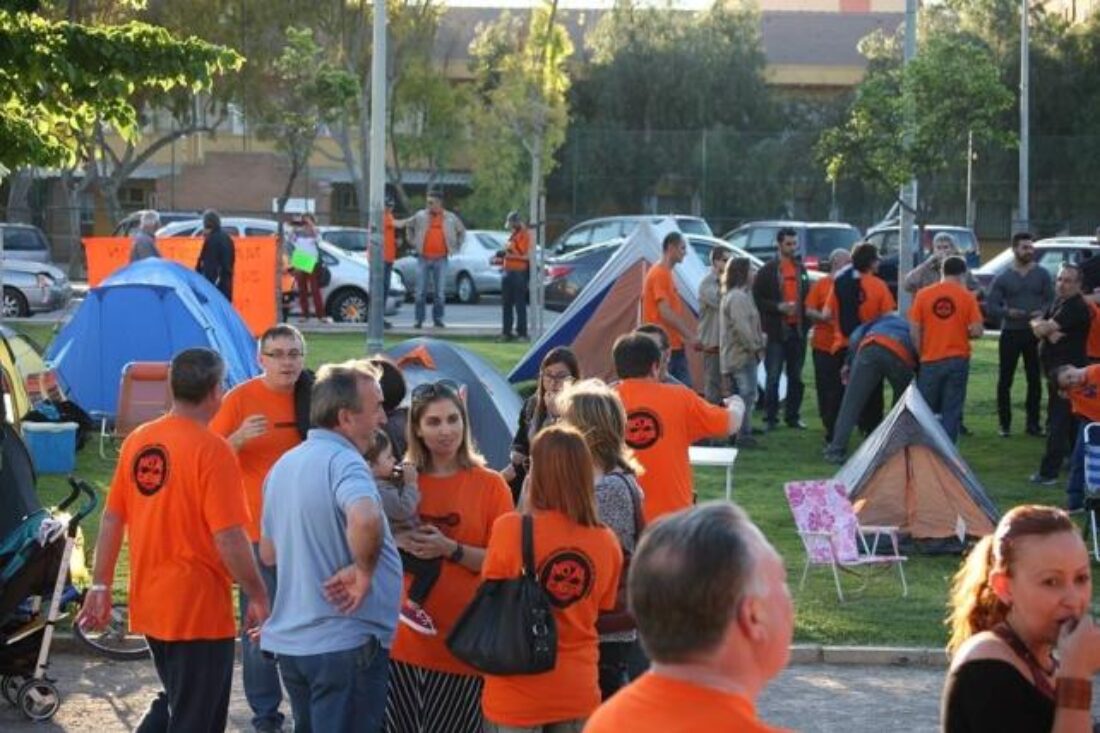 7-N Port de Sagunt: Manifestación «Solución ya y por el empleo en el Camp de Morvedre»