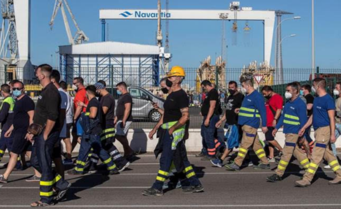 CGT y CTM convocan huelga general indefinida en el sector del Metal en Bahía de Cádiz–La Janda