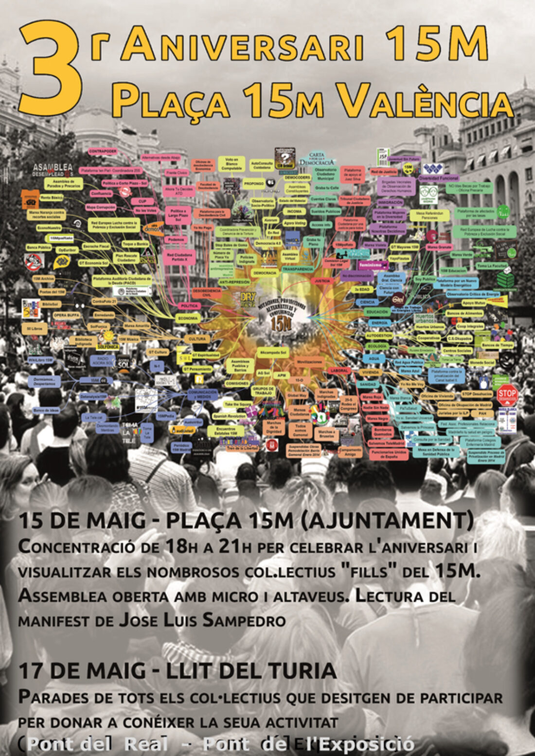 3er Aniversario 15M en Valencia y Alicante