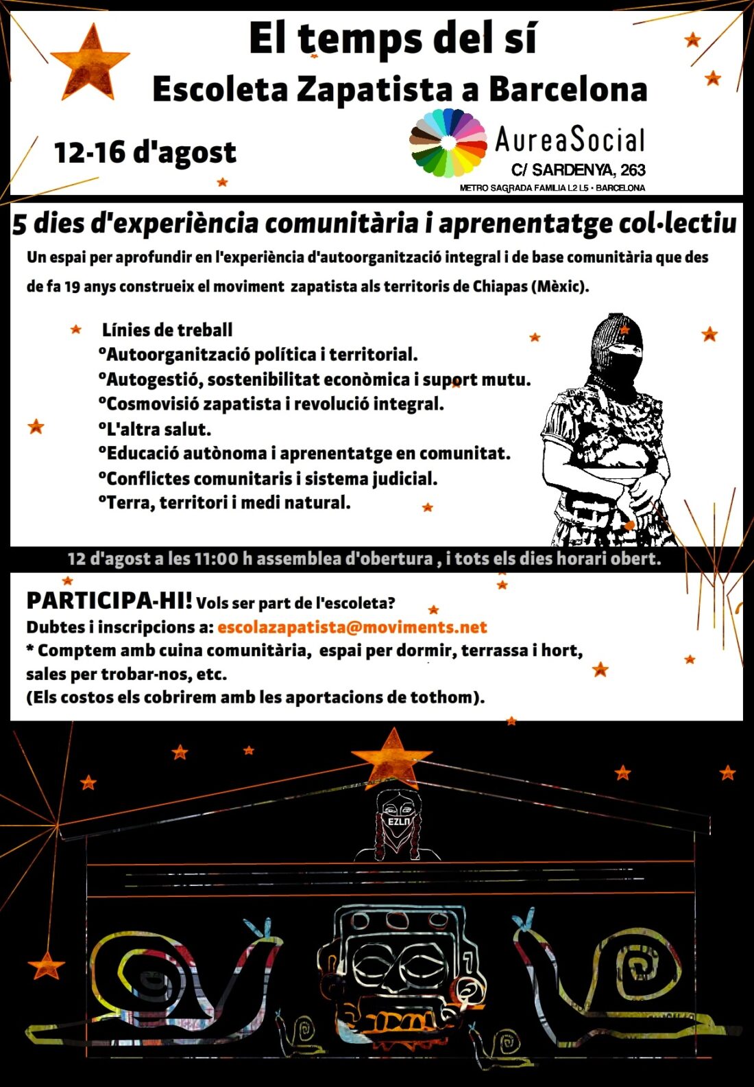 Barcelona: Escuelita Zapatista en el AureaSocial