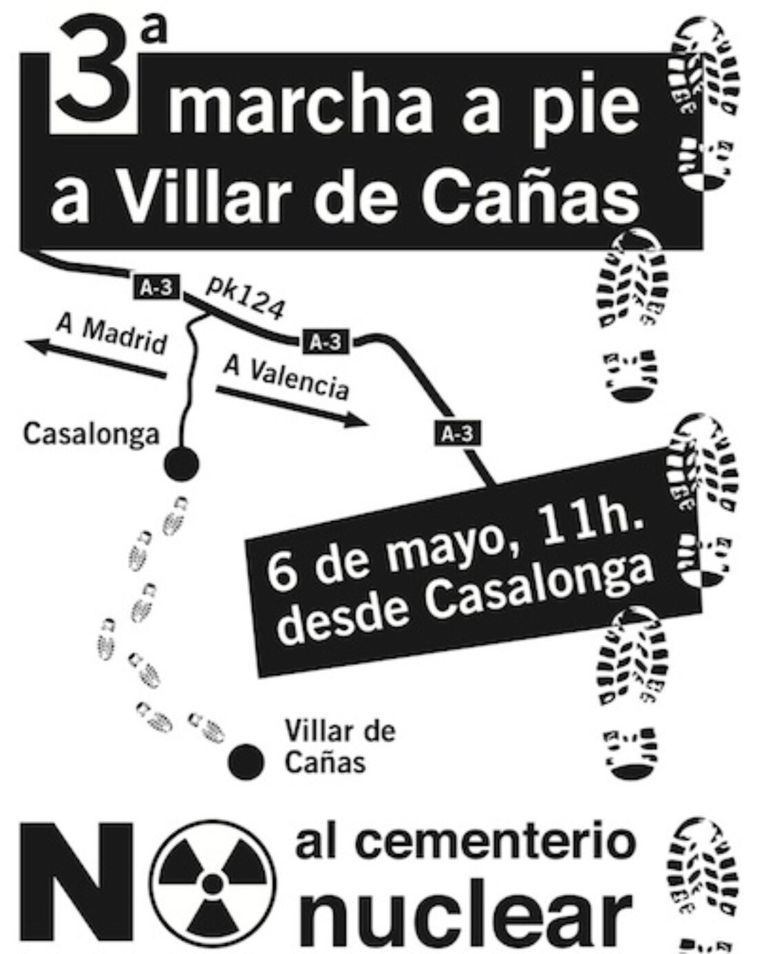 3ª marcha a pie a Villar de Cañas contra el cementerio nuclear
