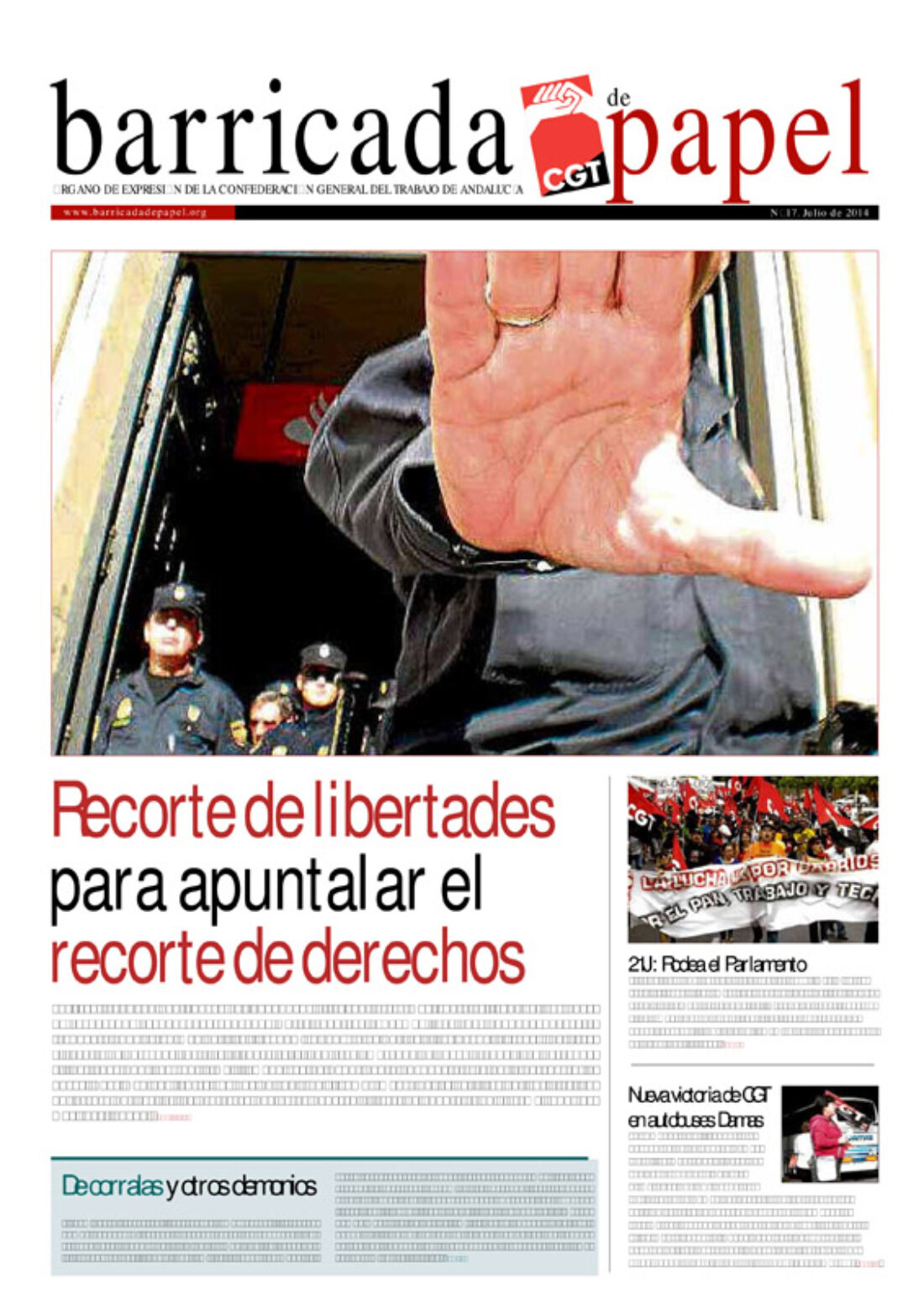 Barricada de Papel, nº 17 – Julio 2014