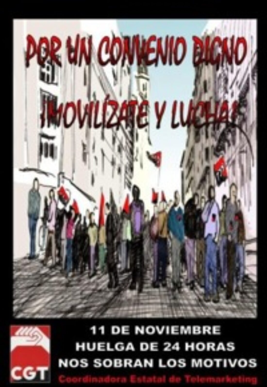 11 noviembre : Huelga de 24 horas en el Telemárketing