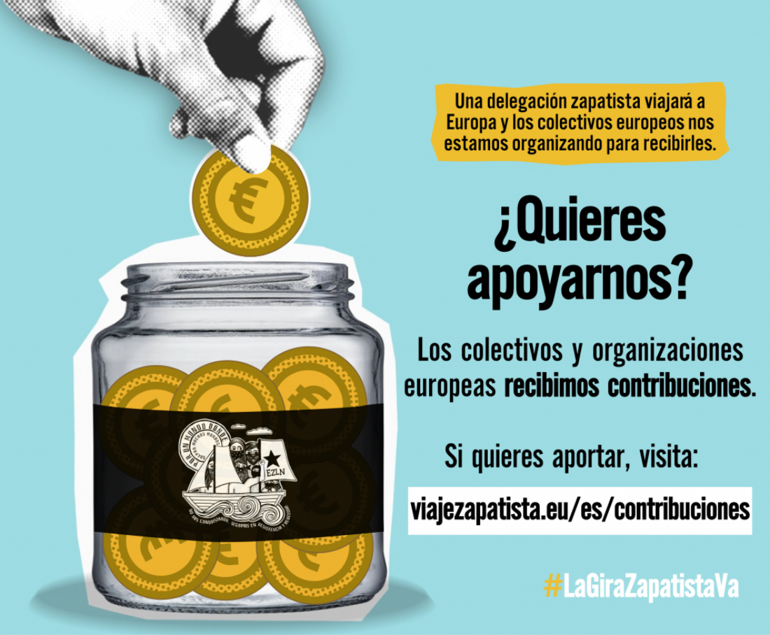Formulario para contribuciones europeas en apoyo a la Gira Zapatista