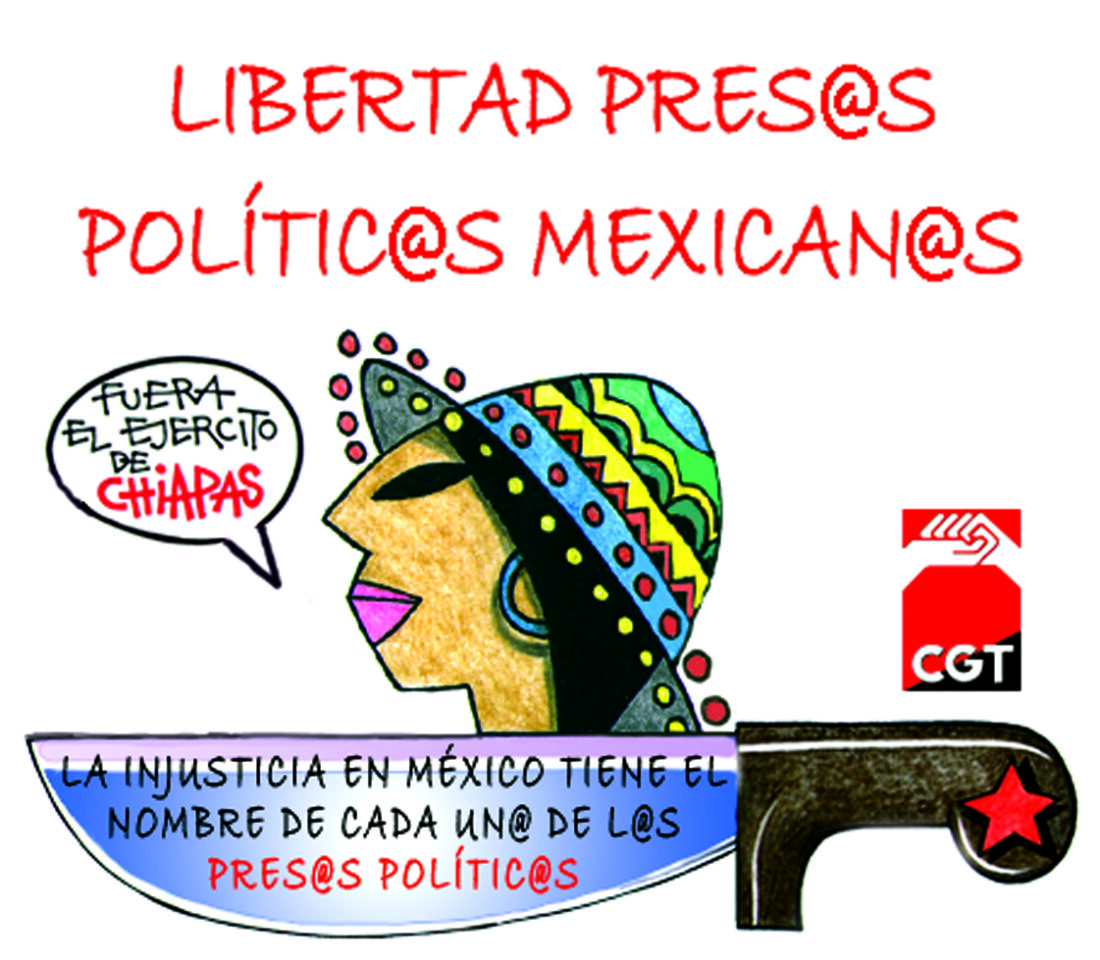 València 30 maig : Concentració Libertad Pres@s Polític@s Mexican@s