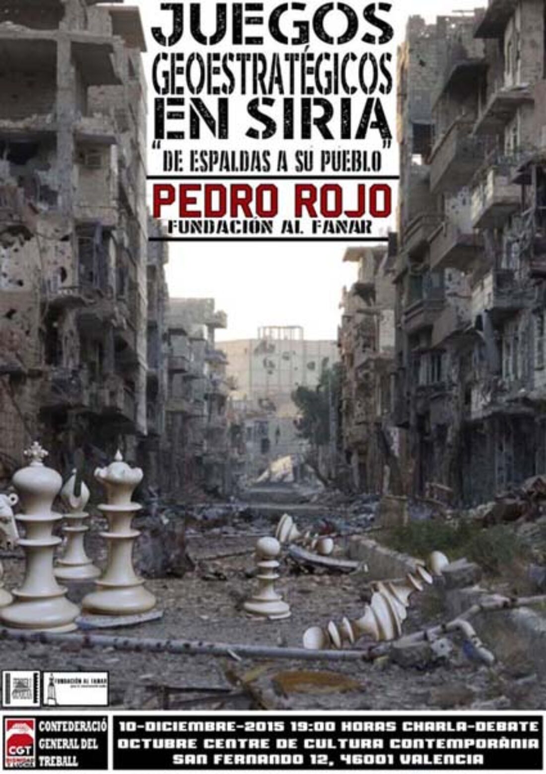 10-d Valencia: Charla-Debate “Juegos geoestratégicos en Siria”