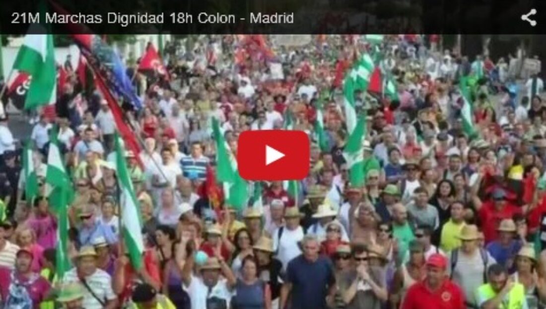 [Vídeo] El 21 de Marzo 2015 Las Marchas de la Dignidad vuelven a Madrid