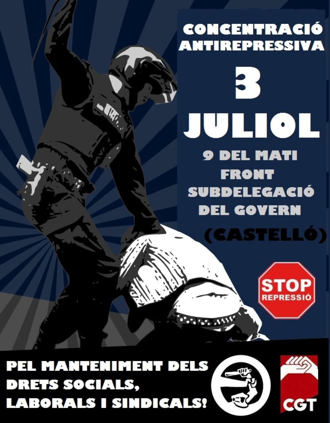 Castellón: Jornada Antirrepresiva CGT