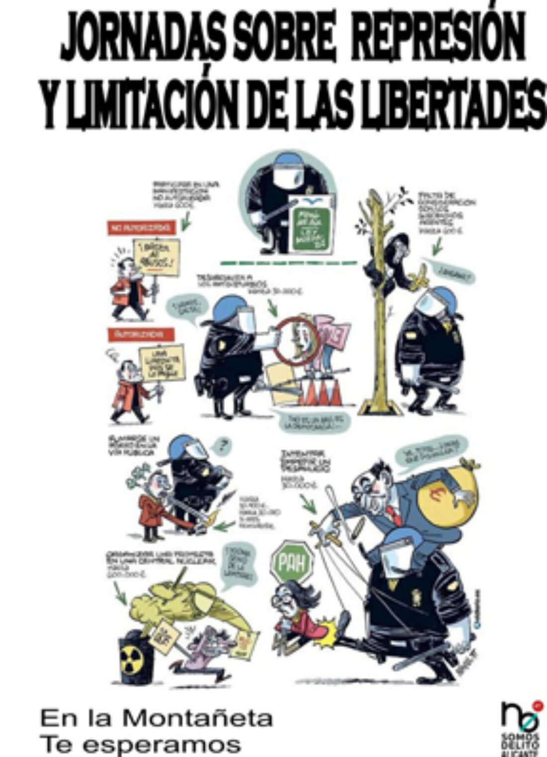 29 y 30-m Alacant: Jornadas sobre represión y limitación de las libertades