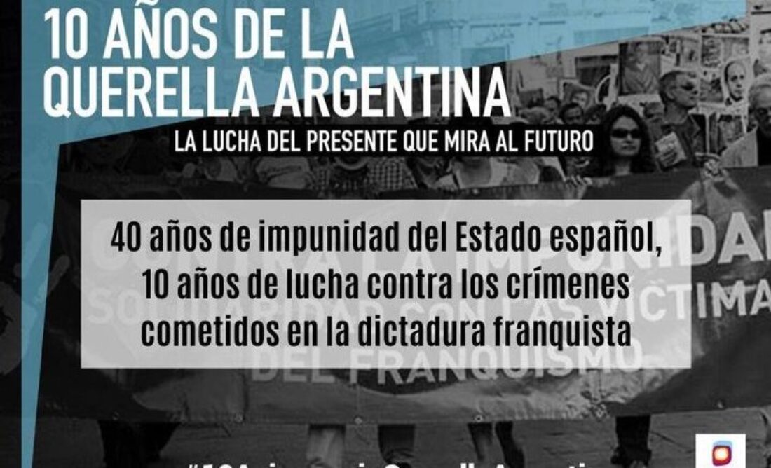 10 años de la Querella Argentina: Ha dado comienzo la campaña 3 de septiembre