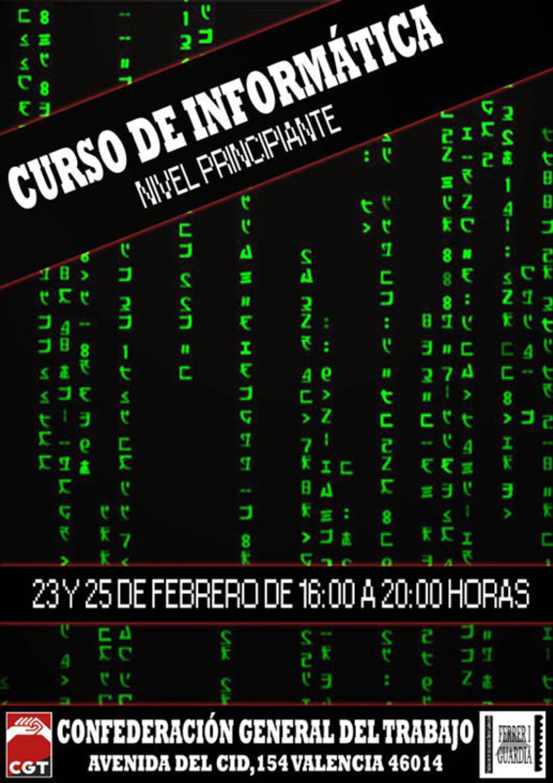 23 y 25-f Valencia: Curso de informática básica