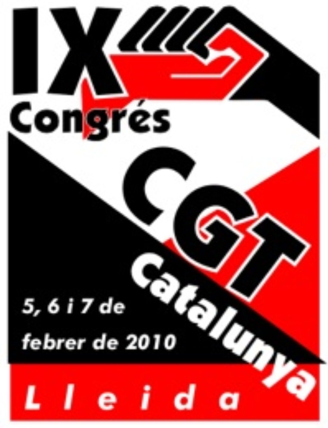 5 al 7 febrero, Lleida : IX Congreso de la CGT de Catalunya