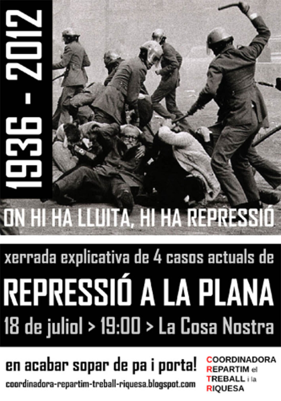 Castellón: Charla «Represión en La Plana»