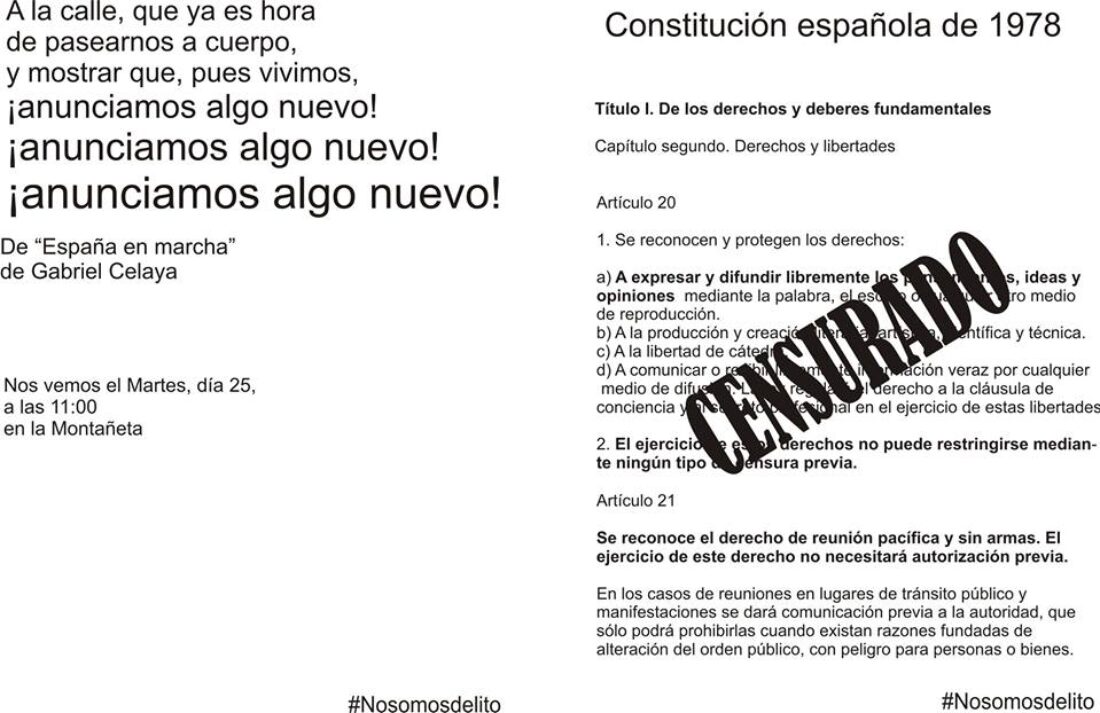 25-n Alacant: Concentración Basta de represión contra los movimientos sociales