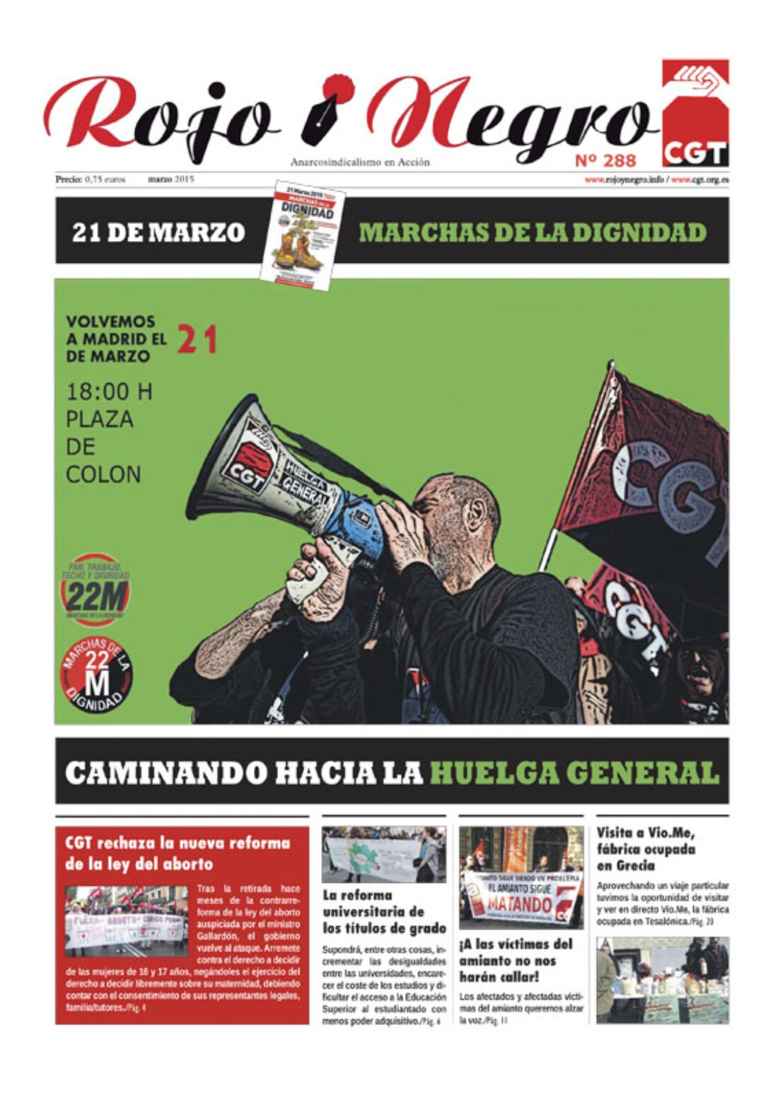 Rojo y Negro Nº 288 – marzo 2015