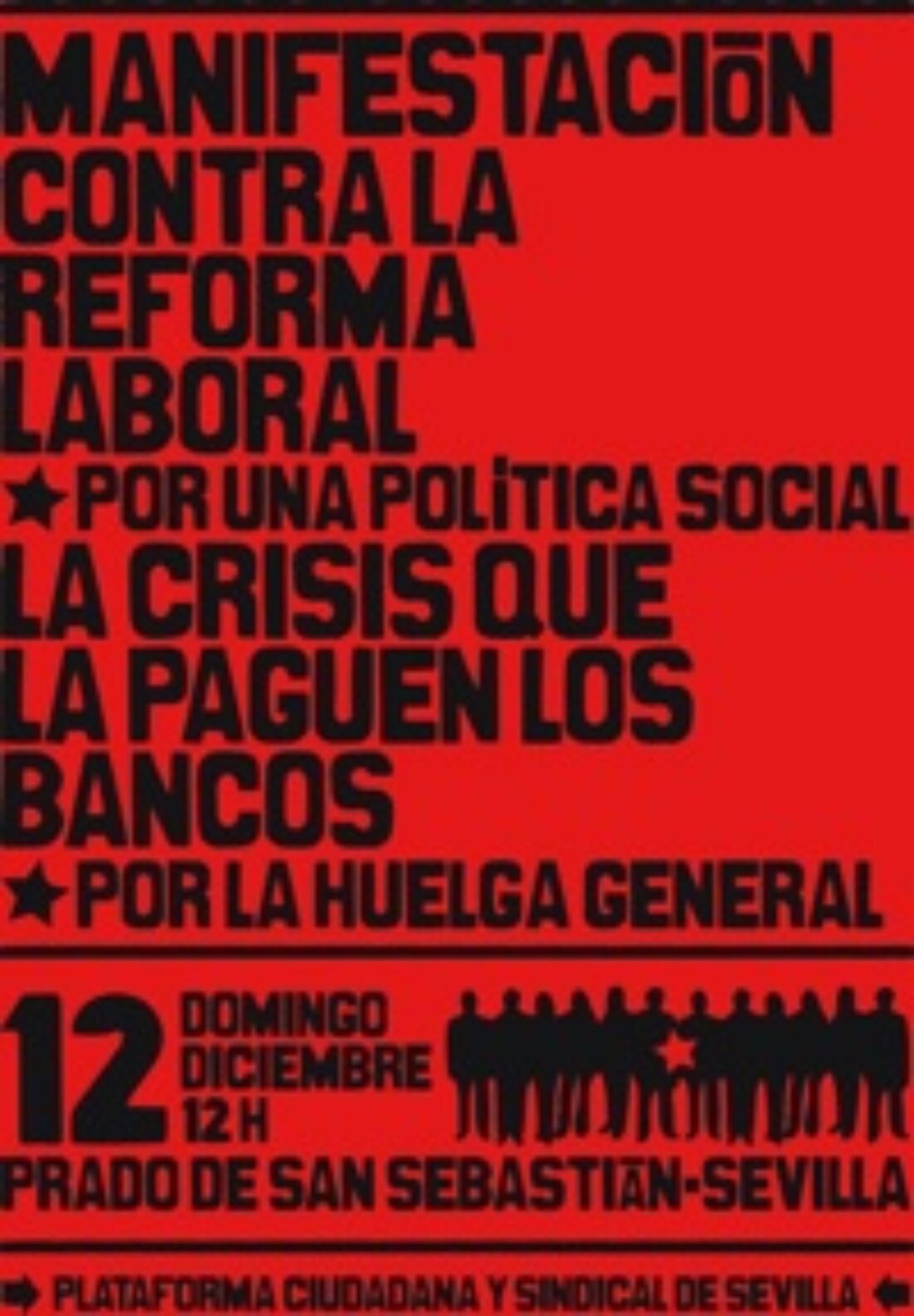 CGT se manifiesta en Sevilla el 12 de Diciembre
