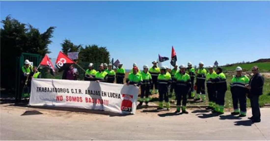 La Diputación de Burgos impide el derecho de huelga en Centro de Tratamiento de Residuos de Abajas