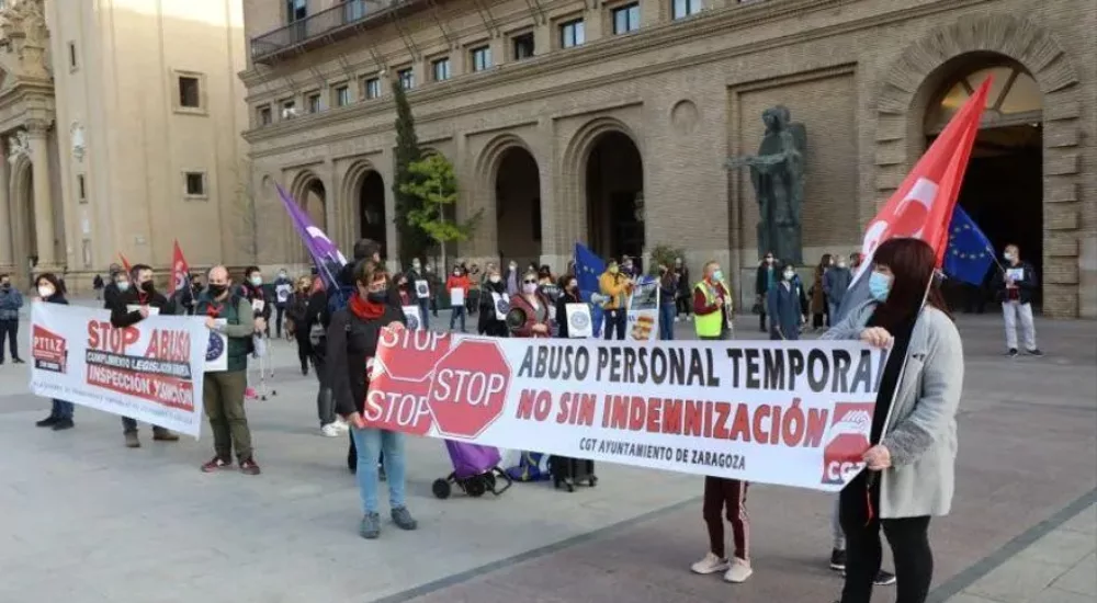 CGT en el Ayuntamiento de Zaragoza, anuncia un nuevo contencioso por incumplimiento de la Ley Nacional Contra la Temporalidad