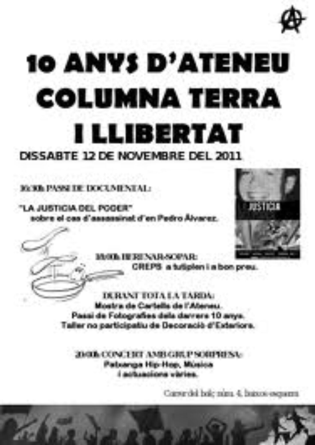 Décimo aniversario del Ateneo Columna Terra i Llibertat de Berga