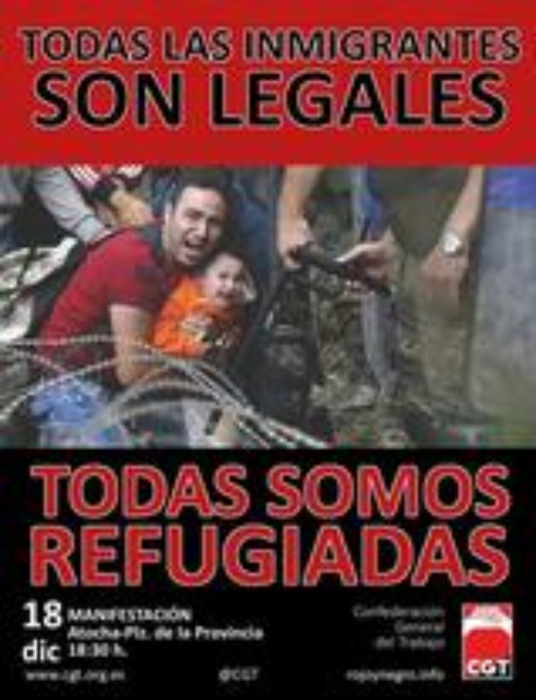 CGT convoca a la concentración en Burgos por los derechos de los migrantes