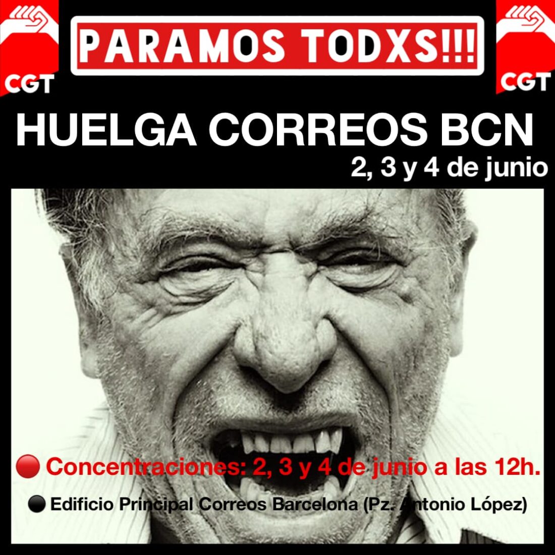 Huelga 2, 3 y 4 de junio en Correos en toda la provincia de Barcelona