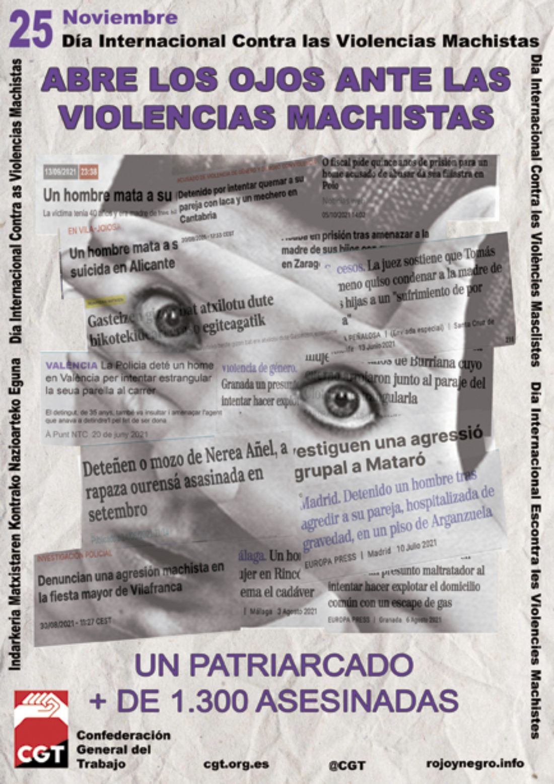 25-N: Día Internacional contra las Violencias Machistas. Actos y convocatorias