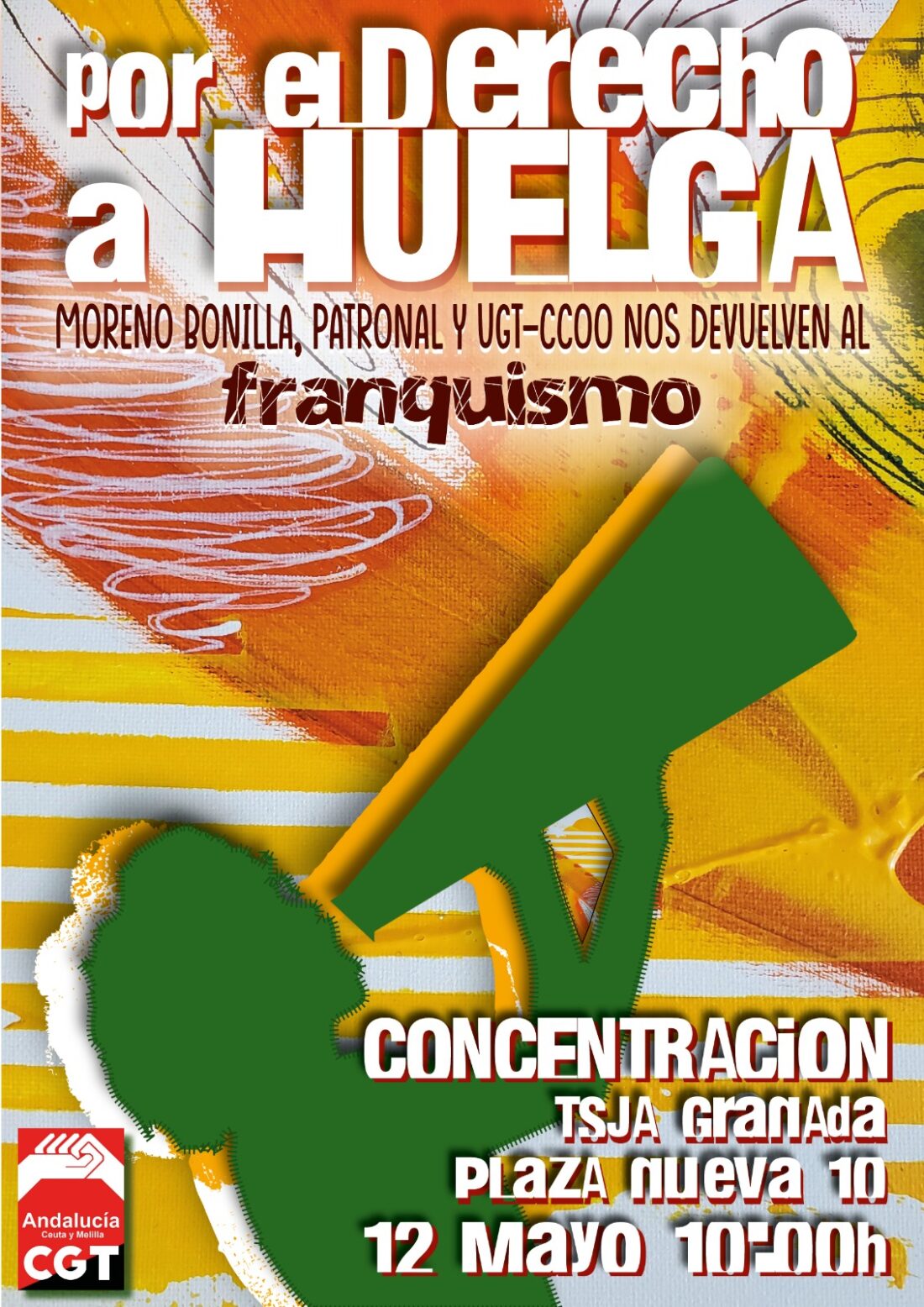 La Junta de Andalucía, patronal y sindicatos del sistema se sentarán en el banquillo el próximo jueves 12 de mayo por limitar al extremo el derecho fundamental a la huelga en nuestra Comunidad