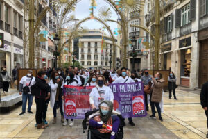 Llega a Málaga la Marcha Blanca andaluza del Servicio de Atención Domiciliaria (SAD)