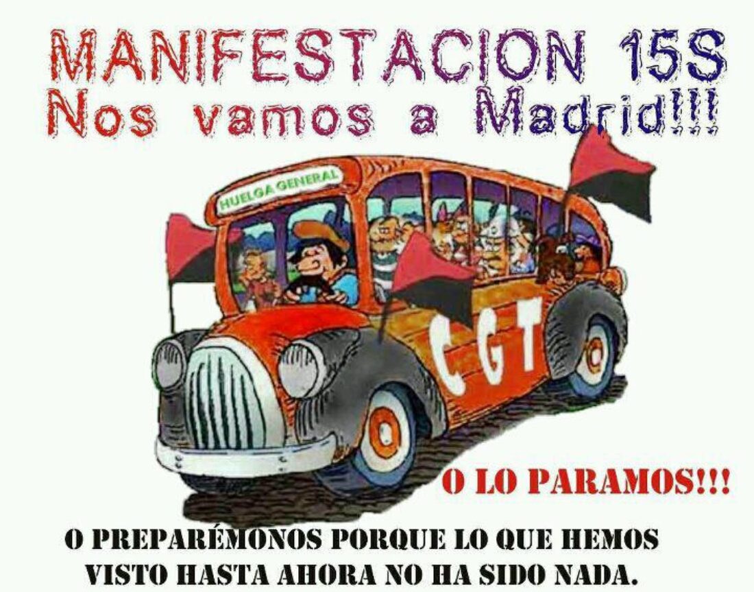 Manifestación estatal el 15-S en Madrid