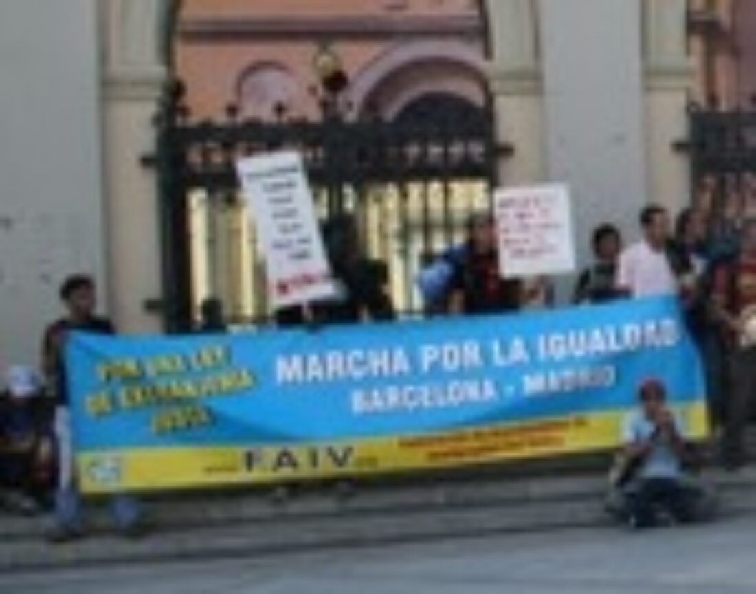 25 octubre, Madrid : Manifestación con la Marcha por la Igualdad, contra la Ley de Extranjería