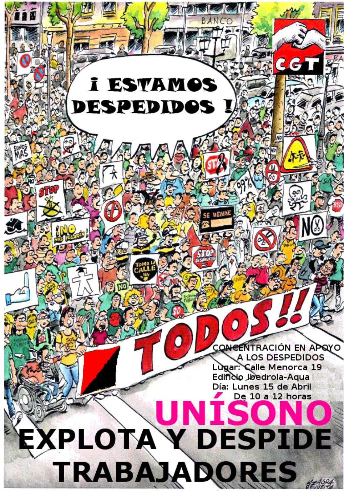 Trabajadores de Unísono harán paros y concentraciones en Valencia, Madrid y Bilbao