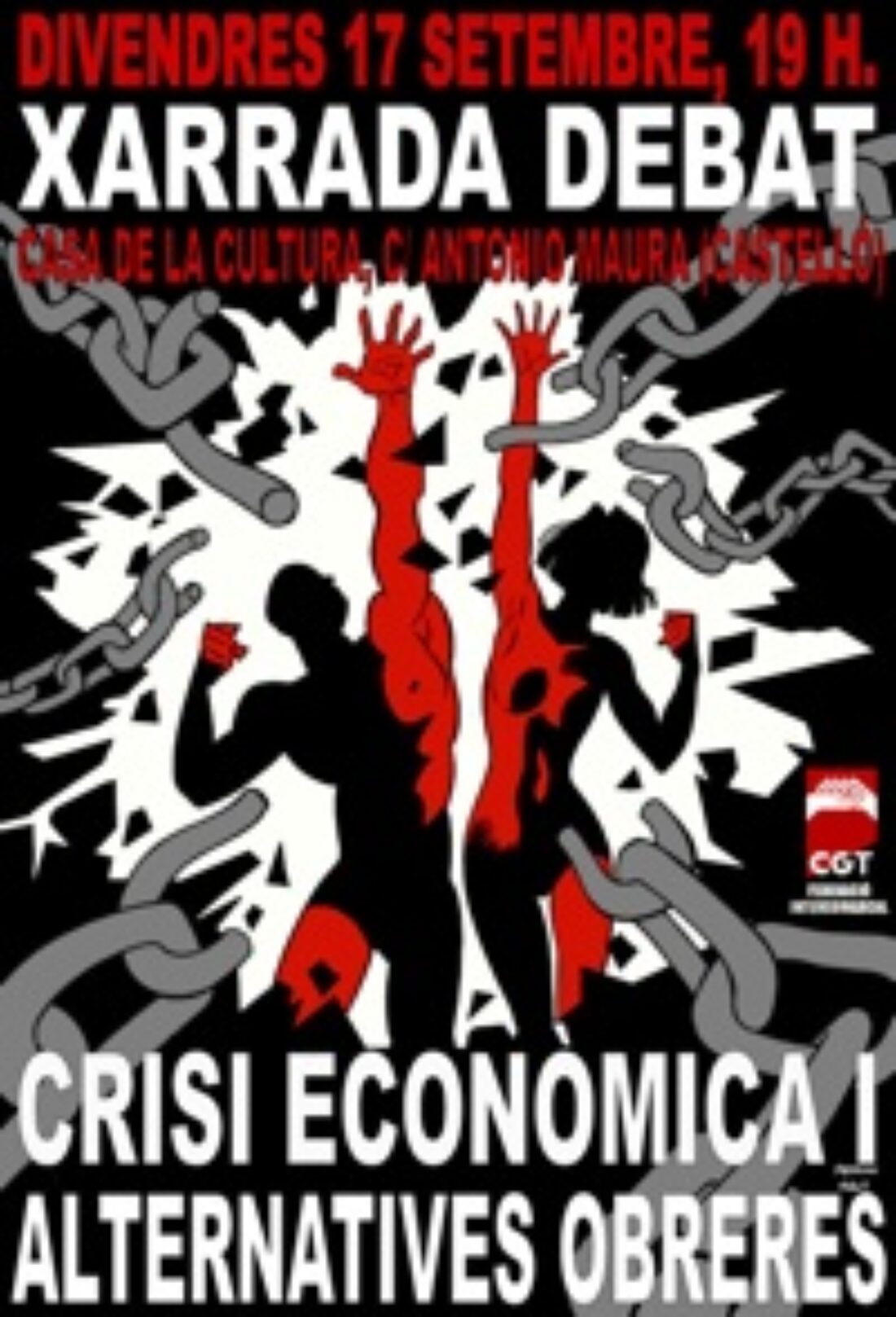 17 septiembre, Castellón : Xarrada-Debate «Crisi Econòmica i Alternatives Obreres»