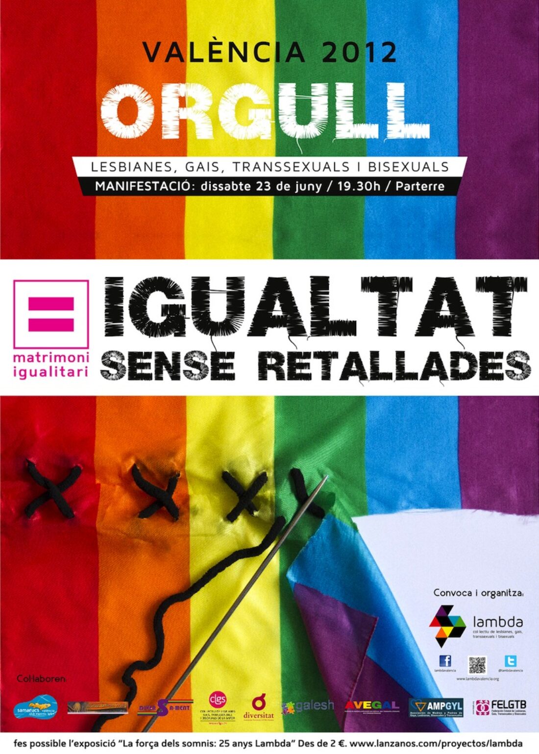 Orgullo LGTB 2012 en Valencia: Matrimonio Igualitario, Igualdad sin recortes