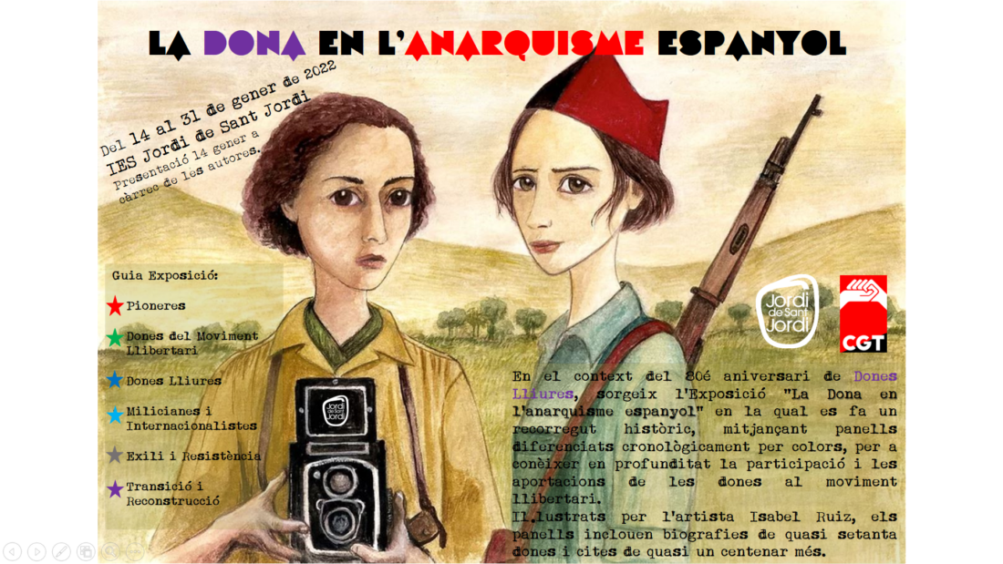 CGT colabora con el proyecto de Anarquismo y lucha sindical en el País Valenciano del IES Jordi de Sant Jordi