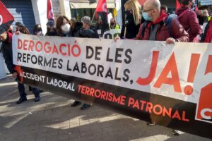Concentració CGT Barcelona 3 febrer: Derogació reformes laborals