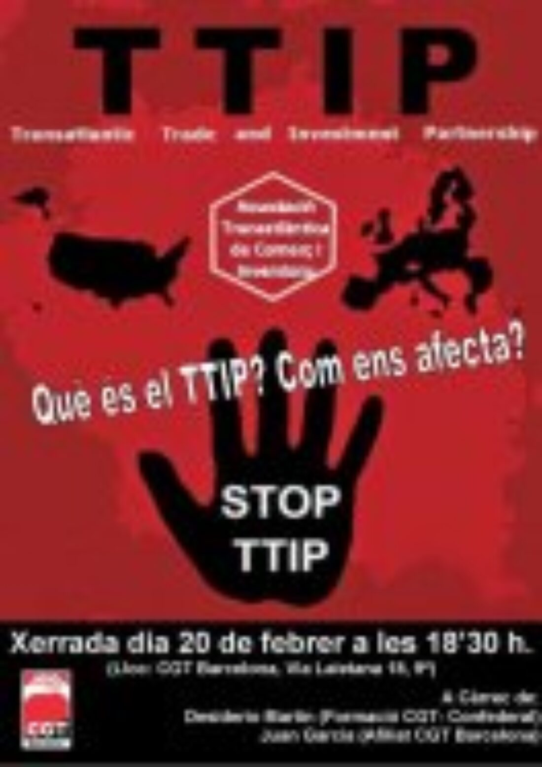 20-F: Charla: ¿Qué es el TTIP y cómo nos afecta?