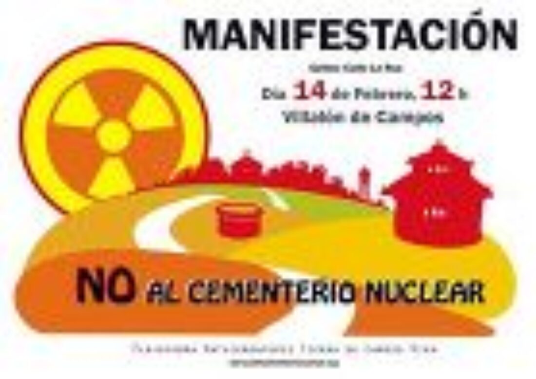 14 febrero, Valladolid : Manifestación contra la Energía Nuclear. Autocar a Villalón.
