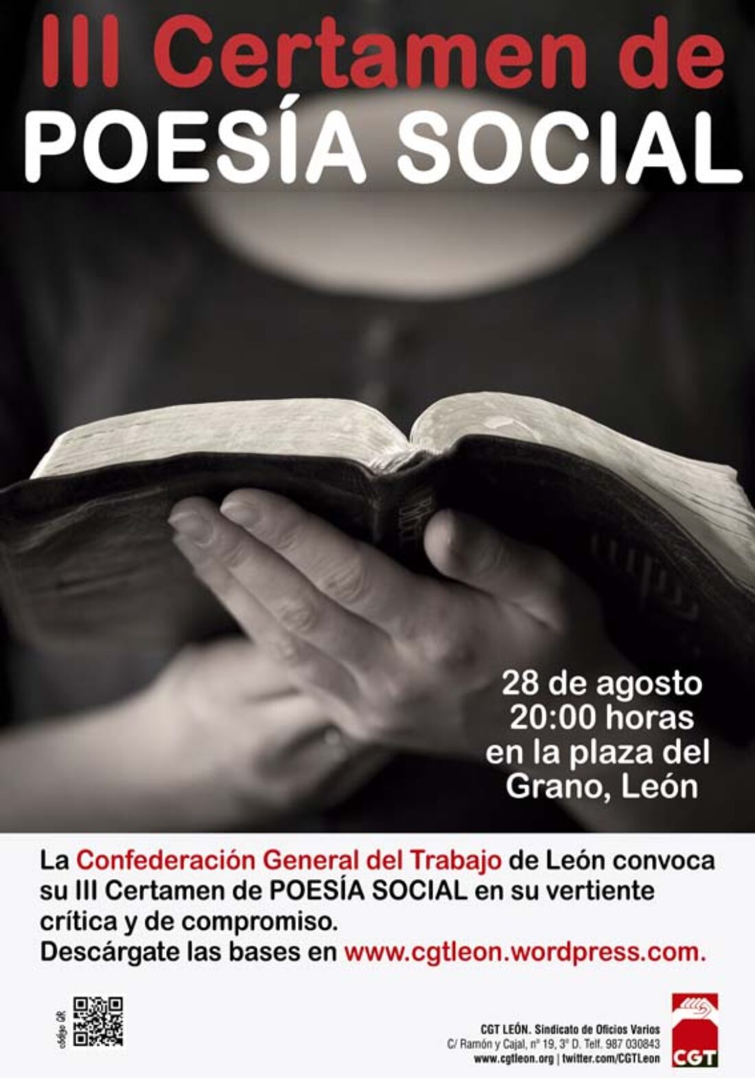 III Certamen de Poesía Social de CGT León