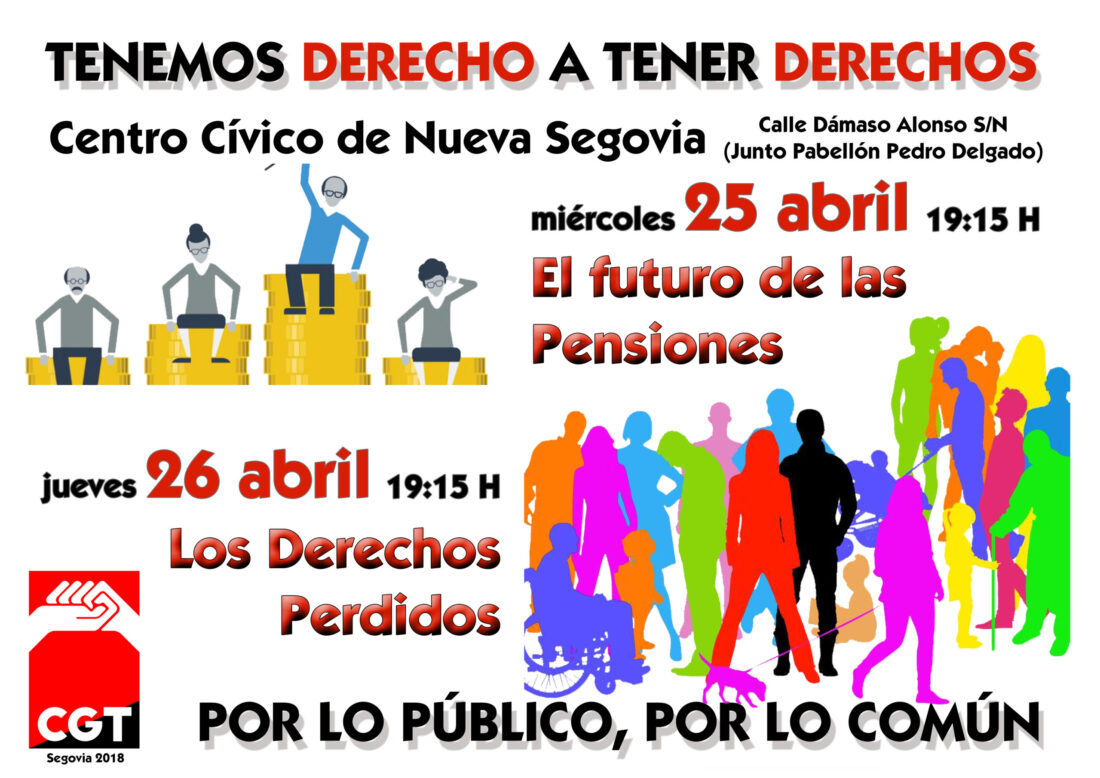 Jornadas Formativas de CGT Segovia “Tenemos Derecho a tener Derechos”