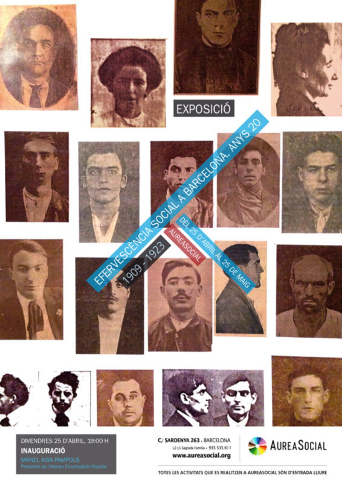 Inauguración exposición “Efervescencia social en Barcelona, años 20. 1909-1923″