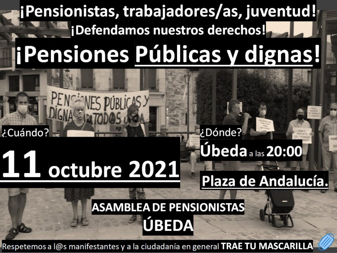 Úbeda: Movilización en defensa de las pensiones públicas