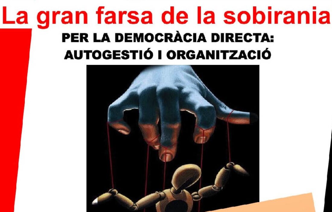 Barcelona: Acto público «La gran farsa de la soberanía»